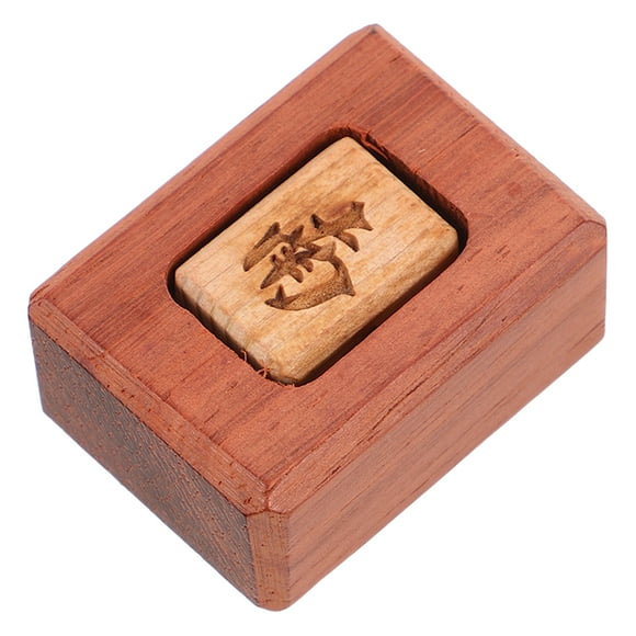 KAKOWELY Jeu de mahjong en Bois avec Indicateur de Vent Accessoire pour Jeu de mahjong Chinois pour Joueurs Professionnels et Décontractés pour Durabilité et Élégance Café