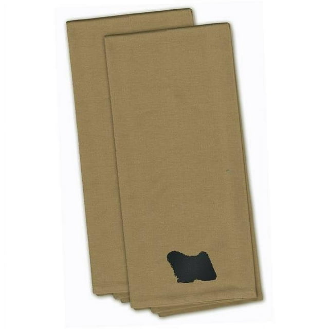 Carolines Treasures BB3463TNTWE Puli Tan Serviette de Cuisine Brodée - Lot de 2
