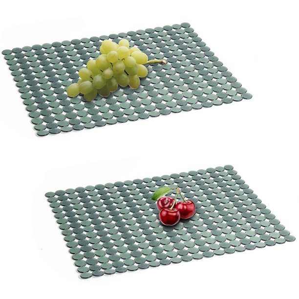 2-Pack Fast Draining Kitchen Sink Mat, Adjustable Sink Protector Mat for Ceramic/Stainless Steel Sink, Easy to Clean, DIY Cut
