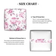 thumbnail image 5 of Lsque Rose Flowers Printed Tissue Box Cover Holder, Facial Paper Organizer Dispenser,Square with Bottom Belt, PVC Leather Decorative Organizer, 5 of 8