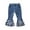 Blue, variant on Utoimkio Toddler Baby Girls Flared Jeans Ripped Trousers Bell Bottom Denim Pants Spring Fall Clothes for Kids 2-7 Years