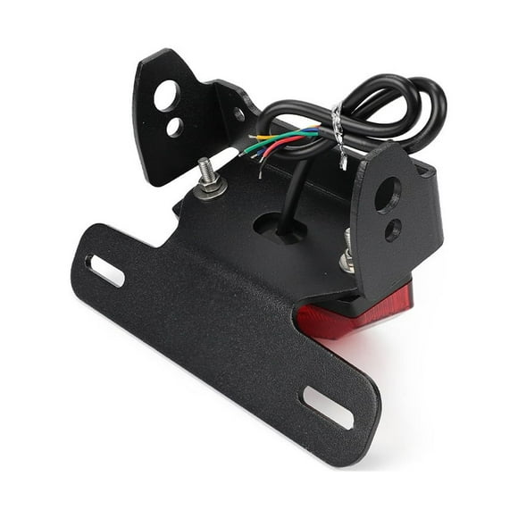 Baohd Holder Plate Holder With LED Light For DRZ400SM DRZ400S DRZ400E Durable And Lightweight White 1Set
