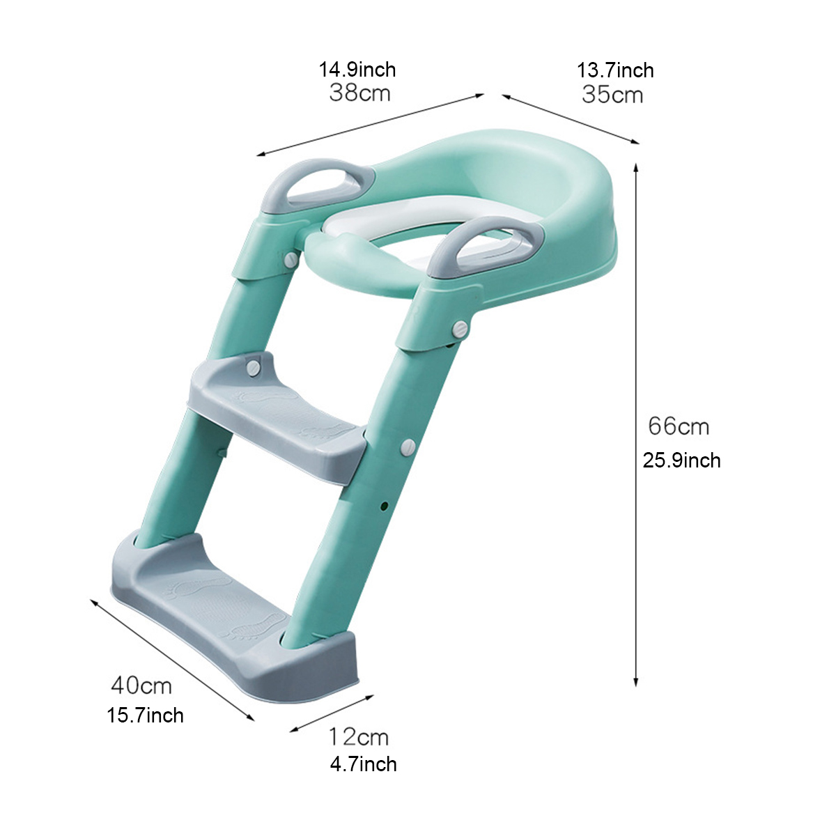 Non-Slip Kids Toilet Potty Summer Potty Chair Soft Padded Seat Step Up Training Stool Chair Toddler Ladder Comfortable with Soft Cushion - image 3 of 7