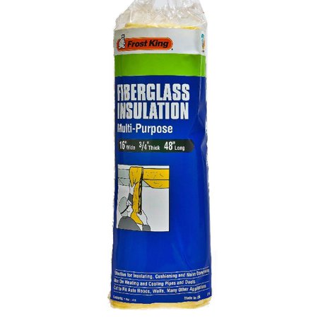 Frost King SP1 Multi-Purpose Fiberglass Insulation, 3/4" x 16" x 48", Each