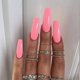 thumbnail image 4 of Uñas postizas extralargas de color morado, uñas postizas de bailarina, cobertura completa brillante, uñas artificiales para mujeres y niñas, 24 Uds., 4 of 5