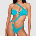 thumbnail image 1 of Bañador ahuecado de una pieza para mujer, traje de baño Sexy de un hombro con anillo atado, Bikini de Tanga con Espalda descubierta, traje de baño 2024, 1 of 5