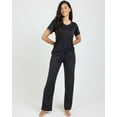 thumbnail image 2 of Real Essentials 2 Pack: Women's Pajama Set - Choose from Short Sleeve with Pocket or Long Sleeve without Pocket, 2 of 7