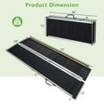 thumbnail image 3 of Costway Portable Aluminum Wheelchair Ramp 6 FT with Transition Plate & Non-slip Surface, 3 of 9