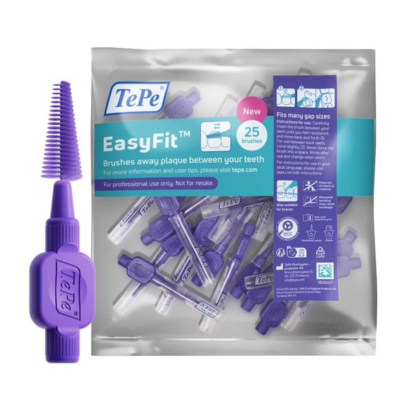 CEPILLO INTERDENTAL EASYFIT MULTIPACK M/L MORADO CONICO BOLSA 25 PZS