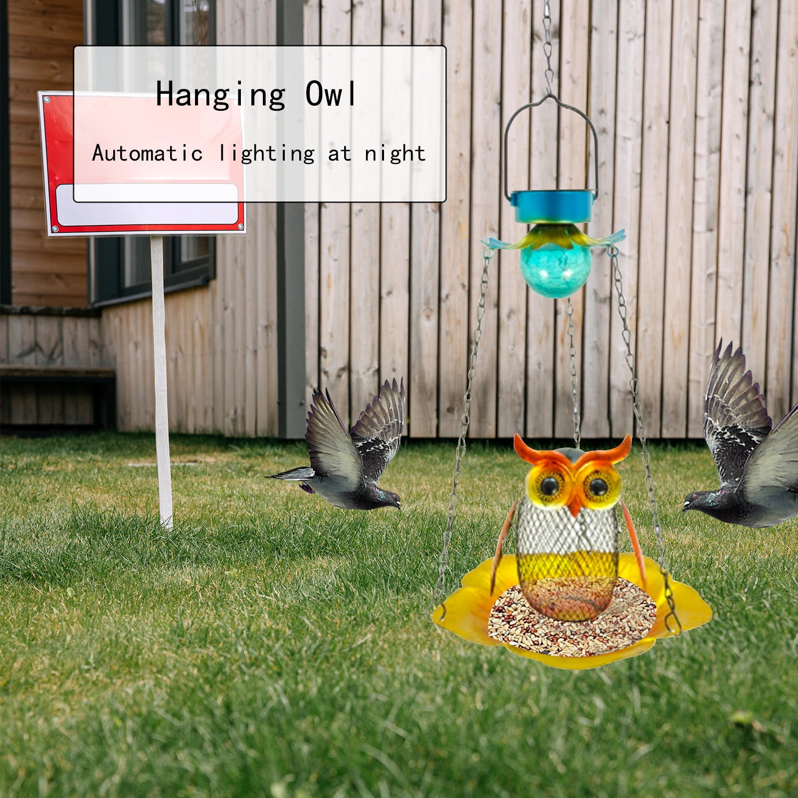 Gaecuw New Lighting Solar Bird Feeder Window Bird Feeder DIY Kit Turn Your Own Recycled Bottles Leaking Holes Garden Decorat Hanging Feeder Bird Feeder Hanging Garden Yard for Courtyard Outdoor