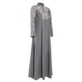 thumbnail image 4 of Robe Musulmane pour Femmes Kaftan Arabe Jilbab Abaya Islamique Robe Maxi en Dentelle, 4 of 6