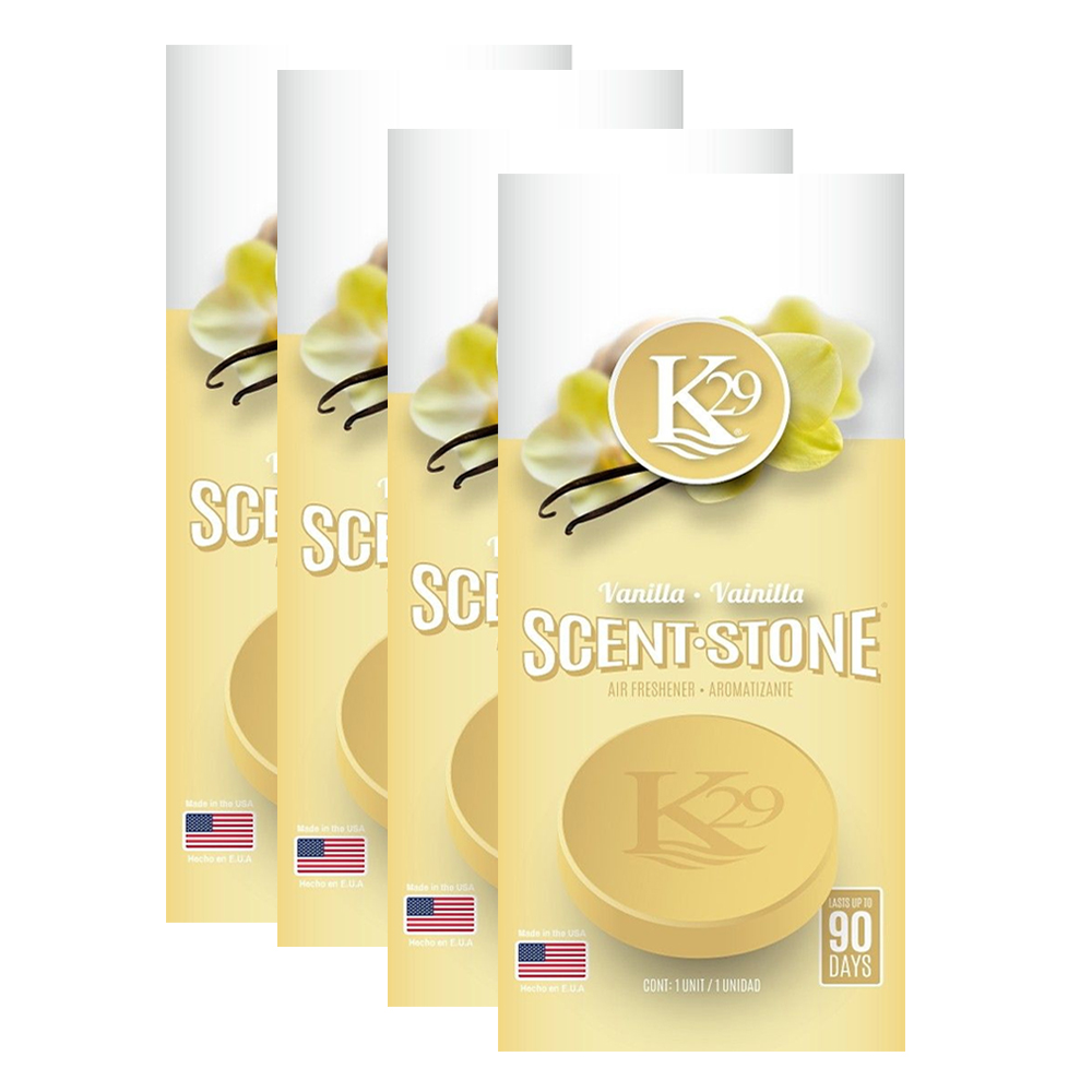 4PC Vanilla Scent Stone K29 Air Freshener Car Home Office Long Lasting