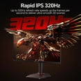 thumbnail image 3 of KOORUI 27 Pouces 2560 x 1440 (2K) 320 Hz Moniteur de Jeu IPS FreeSync Premium (AMD Adaptive Sync) 95 % DCI-P3 G2721E, 3 of 8