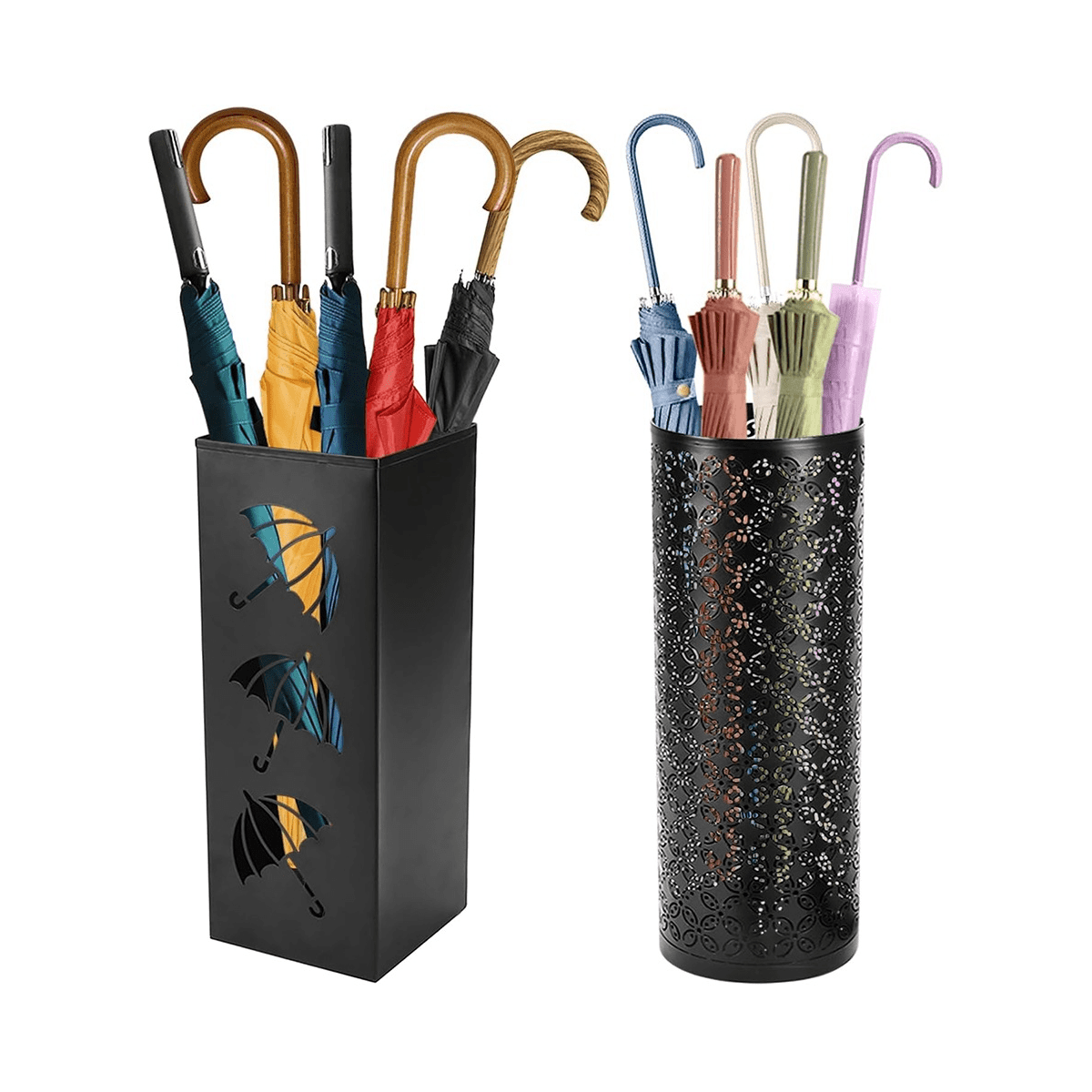 Metal Umbrella  Household Simple Square Round Umbrella Rack Lobby Moisture-Proof Umbrella Storage