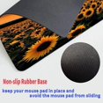 thumbnail image 2 of Gaming Mouse Pad, Golden Sunflower Floral Customized Designs Non-Slip Rubber Base Gaming Mouse Pads and Coaster Set,, 2 of 5