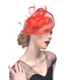 thumbnail image 2 of Tocado para mujer, tocado para fiesta, boda, sombrero de fiesta, diadema, plumas para el pelo, sombreros de cóctel, diadema, diseño de precisión, 2 of 7