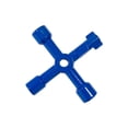thumbnail image 2 of Speravity Llave triangular cruzada, herramienta Manual multifunción, llave de aleación multiusos, suministros para dispositivos de válvulas Artesanía Azul, 2 of 6