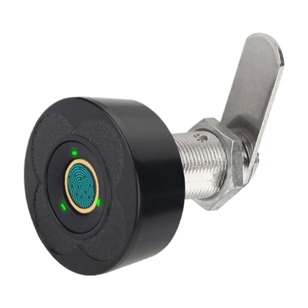 Riwesomey Cerradura de huellas dactilares para puertas de gabinetes, acceso seguro y electrónico, cerradura de huellas dactilares para cajones Herramientas y ferretería 103-30negro