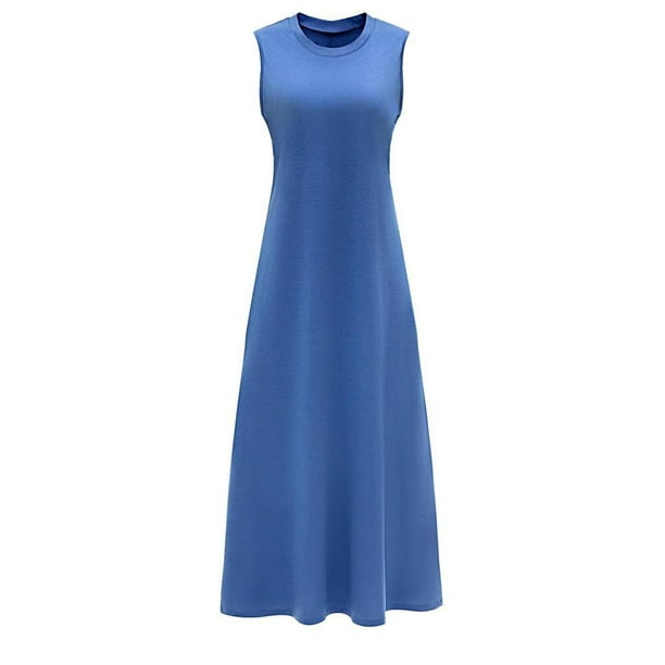 Vestido largo de verano para mujer, vestido clásico suave y elegante para fiesta nocturna femenina S