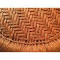 thumbnail image 2 of Natural Geo Moray Accent Stool - Handwoven Orange, 2 of 4