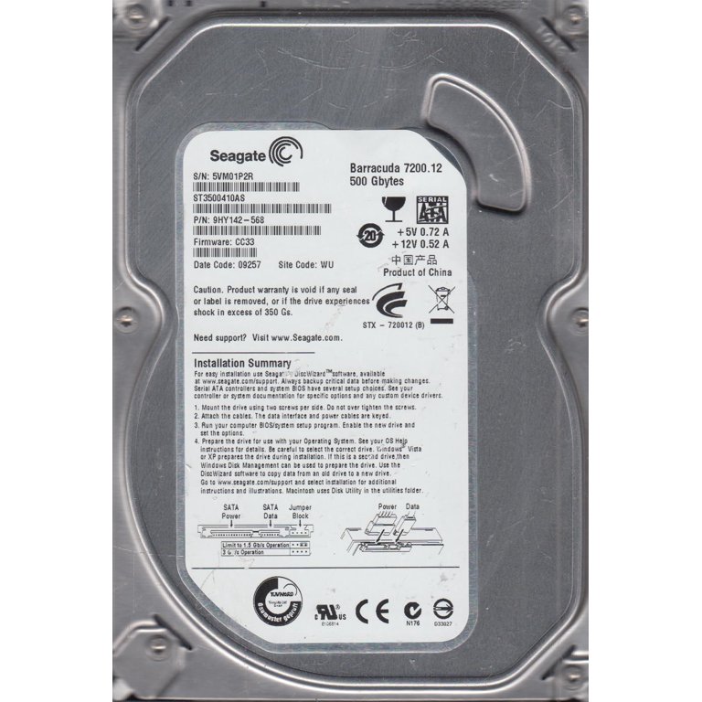 Lot of 5x SEAGATE ST3750640NS Barracuda ES 750GB 3.5 7200RPM 16MB SATA