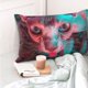 thumbnail image 4 of Fotbe Psychedelic Hairless Cat Funda de Almohada Decorativa Estilo Occidental, Lujo en Algodón, Fundas para Almohadas King, Cojín Estampado para Decoración del Hogar-20"x30", 4 of 6