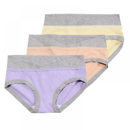 

Spdoo 3 Pack Cotton Maternity Panties Low Waist Mother Underwear V-shaped Belly Support Pregnancy Briefs