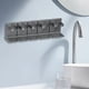 thumbnail image 4 of Estantería estética montada en la pared - Estante de plástico blanco para el lavabo del baño • 10,35x1,69x2,68 pulgadas, 4 of 6