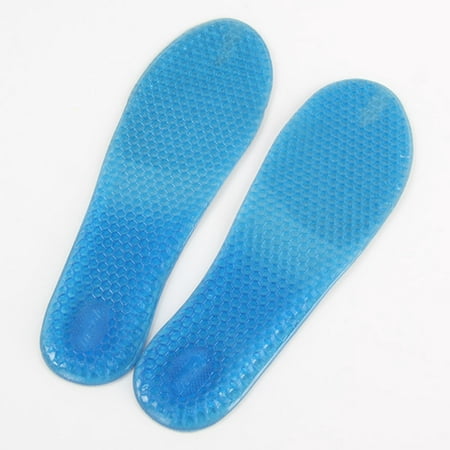 Gel Insoles - Shoe Inserts for Walking, Running, Hiking - Full Length Orthotics for Men, Women - Cushion Soles for Heels, Arch Support, Plantar Fasciitis, Massaging Flat Feet - Fits Work