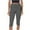 Dark Gray, variant on Capri Leggings for Women Fold over Gym Yoga Crop Pants Stretch Casual Slim Fit Athletic Exercise Summer Outfits