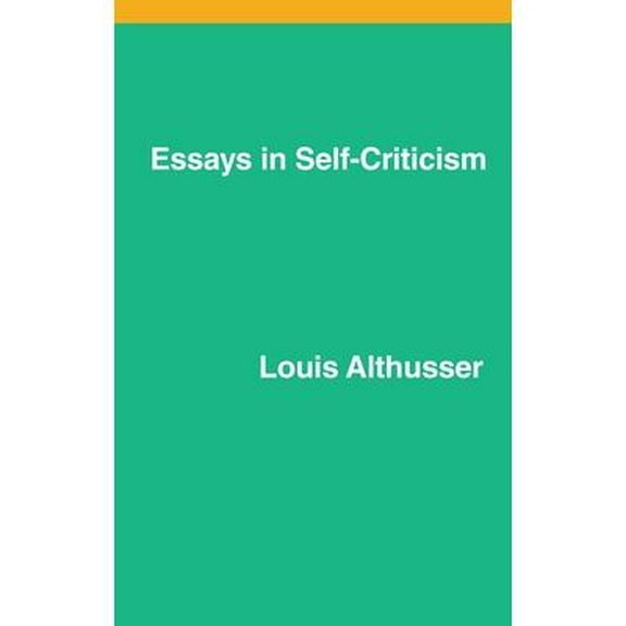 Essays on Self-Criticism (Paperback)