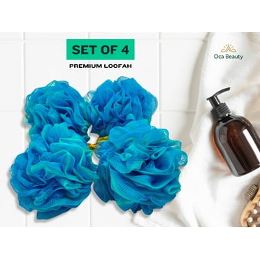 Loofah Sponge Bath - Blue Collection - 75g Large edition