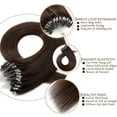 thumbnail image 2 of SEGO 100% Real Remy Human Hair Extensions Thick Micro Loop with Invisible Band Hair Micro Ring Beads Hair Black/Blonde Cleanrance, 2 of 7