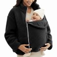 thumbnail image 5 of Maternity Winter Coat | 2-In-1 Zip-Up | Fall Winter Fleece Sweatshirt Warm Kids Carrier Jacket | for Daily Wear, 5 of 9