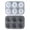 Gray, variant on Baseball Ice Mold, 3D Silicone Ice Cube Tray, Slow Melting Ice Block Maker, Multi-Purpose Kitchen Mold, 1pc Ice Mold, Blue