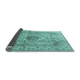 thumbnail image 2 of Ahgly Company Indoor Rectangle Medallion Light Blue Traditional Area Rugs, 2' x 3', 2 of 4