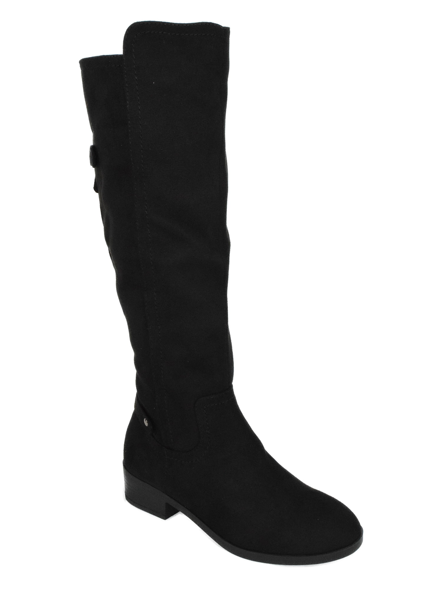 black suede boots womens knee high