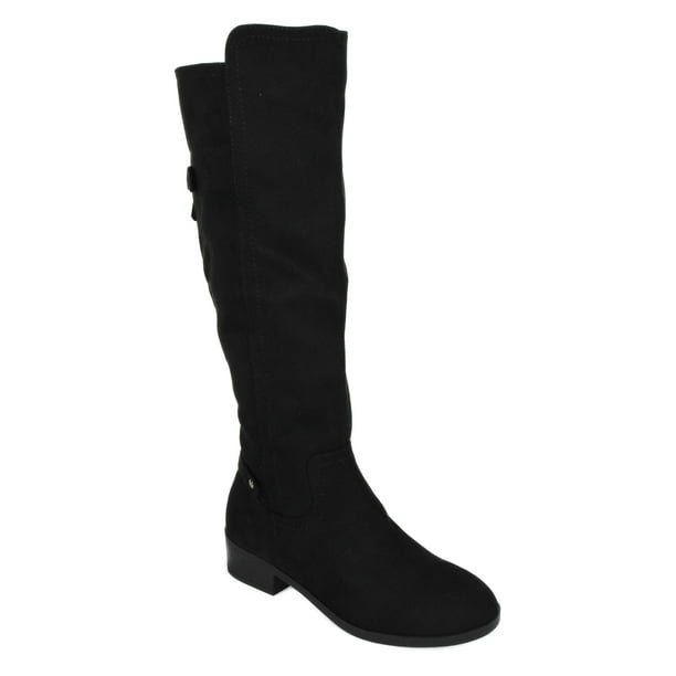high boots with small heel