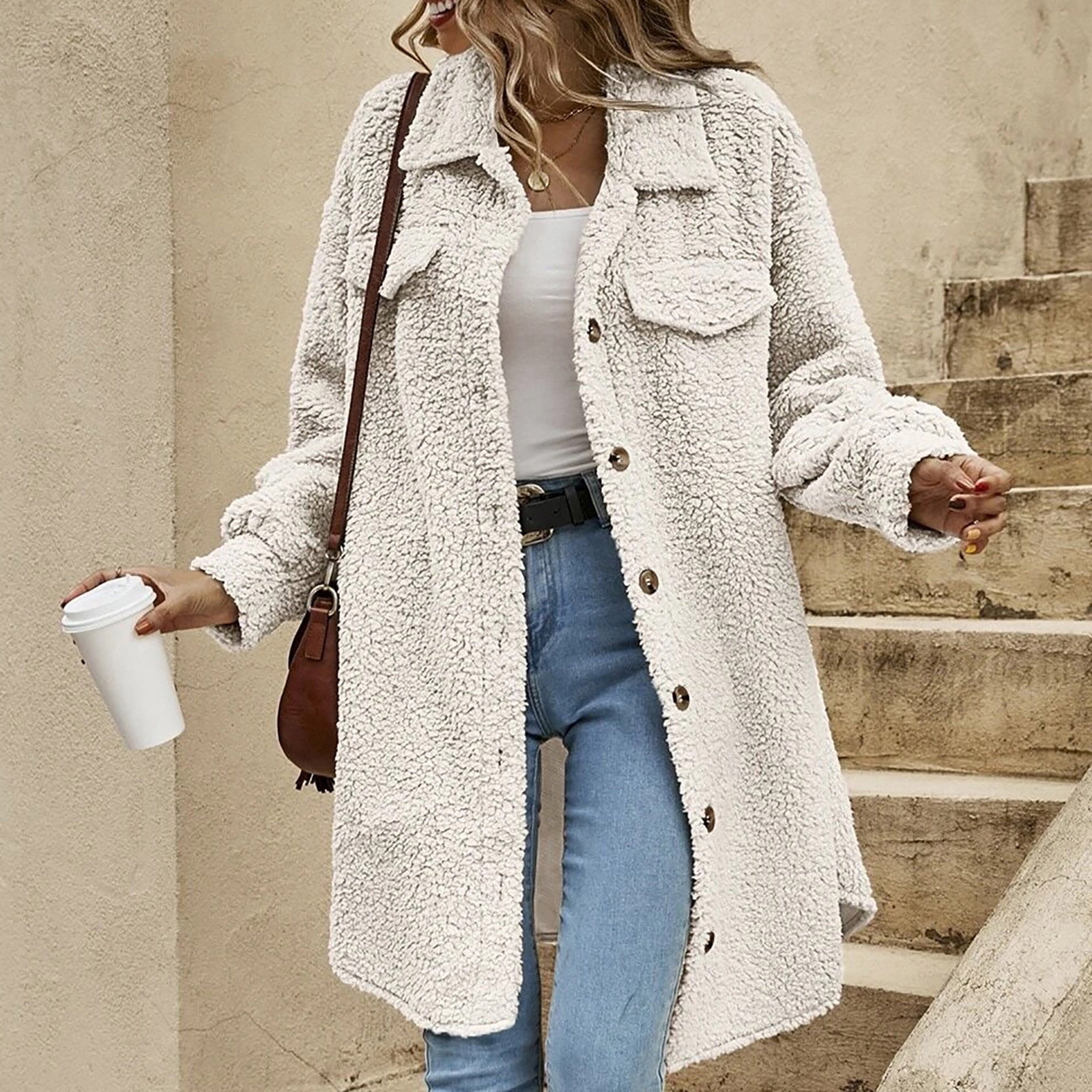 WRKEKC Women's Beige Urban Winter Jacket Collarless Quilted WRKEKC Women's Beige Urban Winter Jacket Collarless Quilted