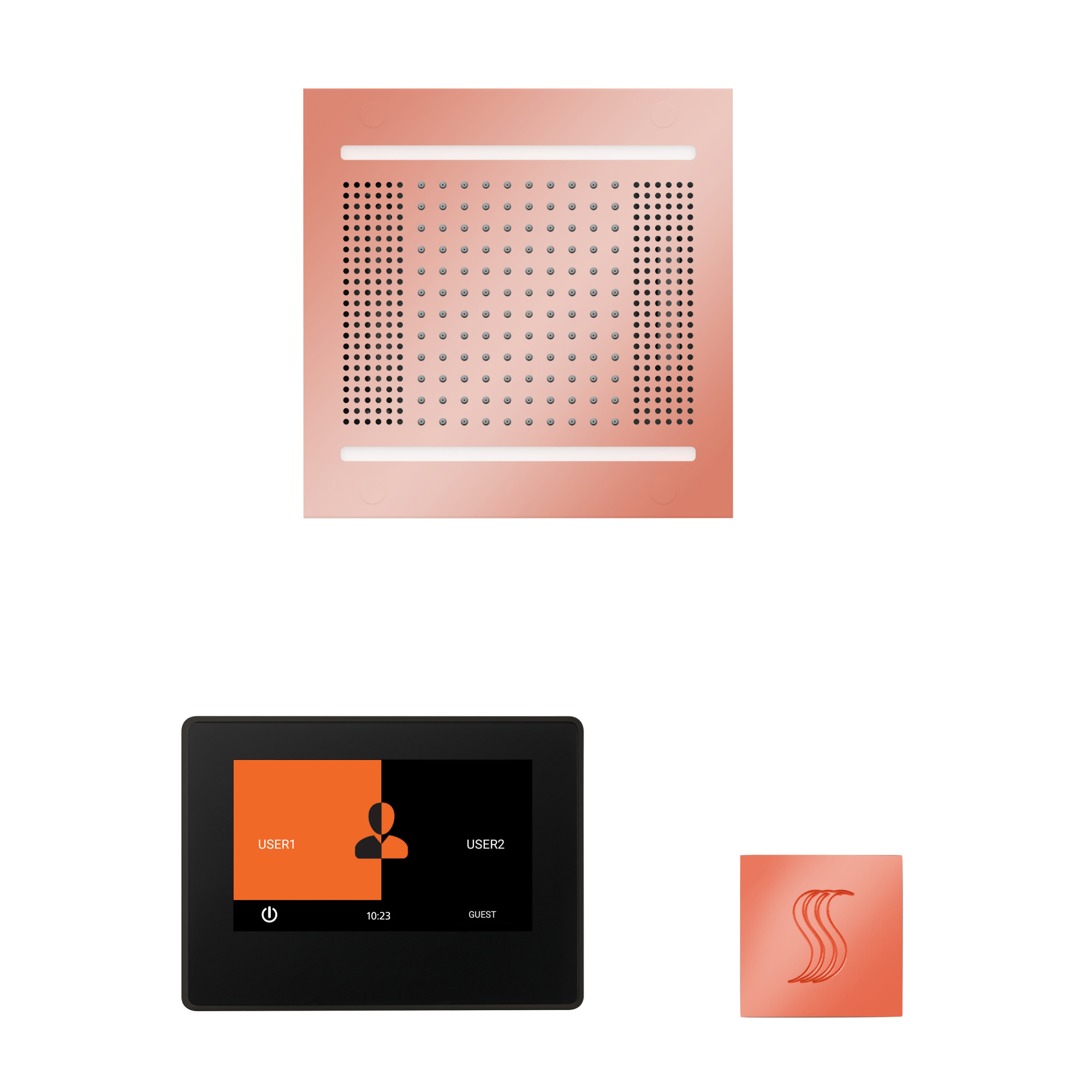 Thermasol Wh14stp7s Hydrovive Steam Shower Kit Copper