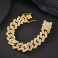 thumbnail image 3 of 20mm Punk Hip Hip Iced Out Miami Cuban Link Chain Choker Necklace Bicolor Rhinestones Paved Heavy Chunky Neck Jewelry Accessory, 3 of 6