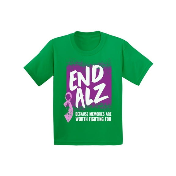 Awkward Styles Alzheimer Youth Shirt Alzheimers Awareness Shirt for Kids Endalz T Shirt for Boys Endalz Shirts for Girls Alzheimers Awareness Gifts for Little One Alzheimer Clothing for Children