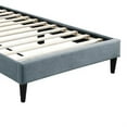 thumbnail image 4 of Lilian Full Bed, Soft Channel Tufted Light Gray Linen Upholstery, 4 of 5