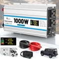 thumbnail image 1 of Inversor de corriente ALEOPIX 1000W 12V a 110V/120V para vehículo, 1 of 8