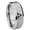 Brushed Gray Beveled Edge, variant on Zelda Triforce Beveled Edge Brush Black 2 Tone Tungsten Ring 10MM