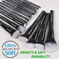thumbnail image 4 of Set de brochas de maquillaje Bueart Design ULTRA SOFT, 16 unidades, color negro, 4 of 9