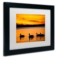 thumbnail image 3 of Trademark Fine Art "Jamaica Bay Sunset - NYC II" Canvas Art by David Ayash, White Matte, Wood Frame, 3 of 4