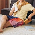 thumbnail image 2 of Daiia Vibrant Hummingbird Watercolor Art Mens Woven Stretch Pajama Short,Short Pajama Pants-Small, 2 of 7