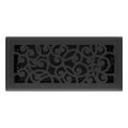 thumbnail image 4 of Imperial Wonderland Floor Register Traditional - Adjustable Black Iron - 5 Count, 4 x 10-Inch — Residential Use, Standard Application, 4 of 7