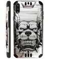 thumbnail image 1 of WORLD ACC Silver Guard Phone Case Compatible with TCL A2X Brushed Metal Texture Hybrid Cover (Mad Dog Silver), 1 of 1